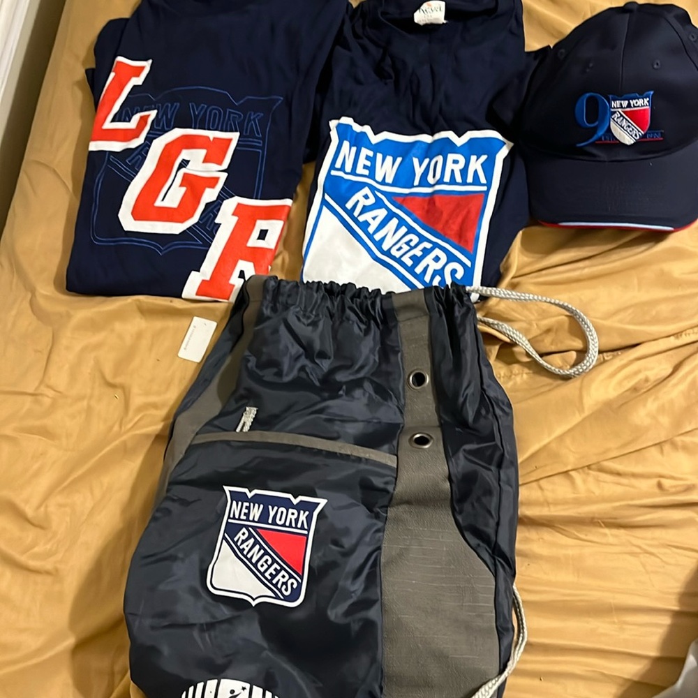 Rangers NEW York ALL 4 Hat, Knapsack & T-Shirts 2022-2025 Centennial